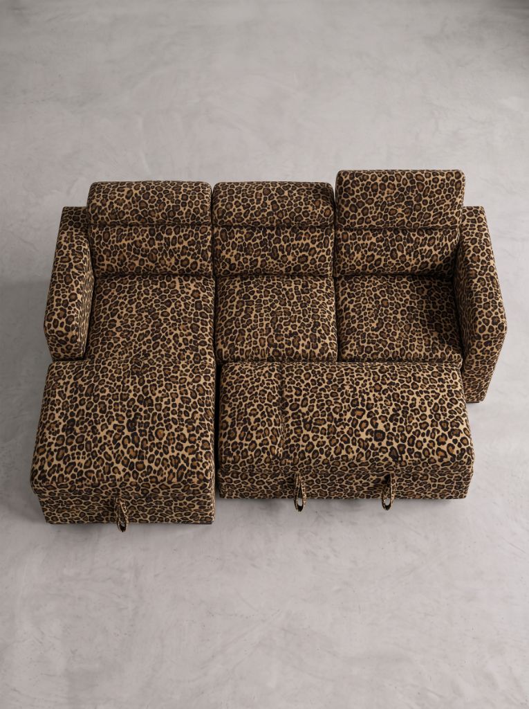 Leopard Print Evo Sleeper Chaise Lounge