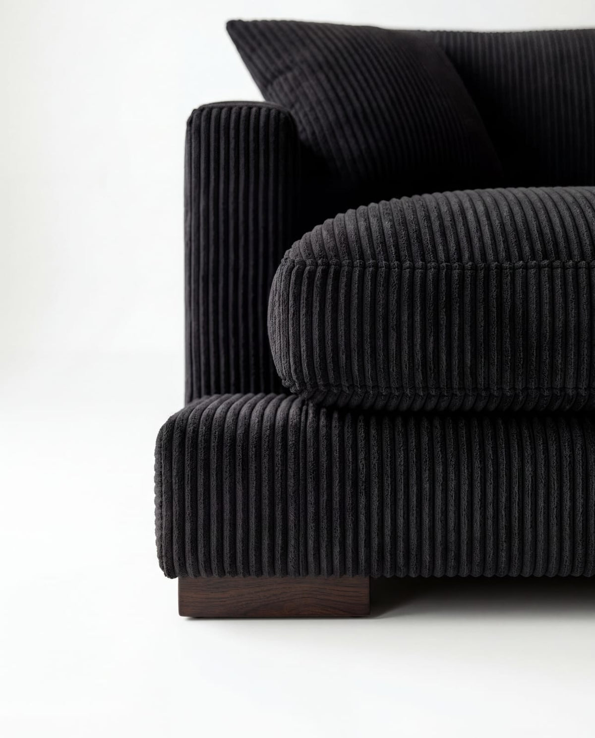 Cloud Sofa Bagira Black Corduroy