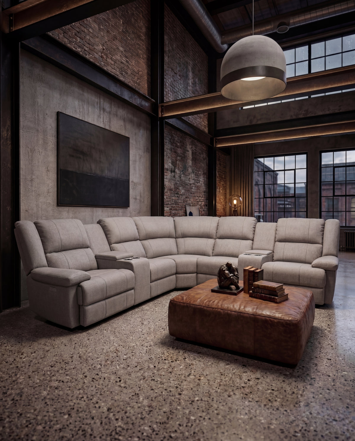 Peru Electric Recliner Corner Lounge