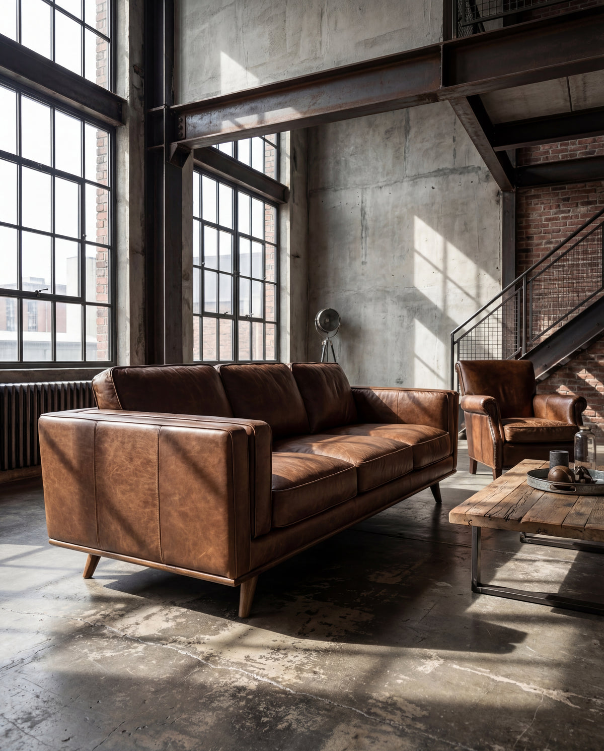 Monroe Leather Sofa