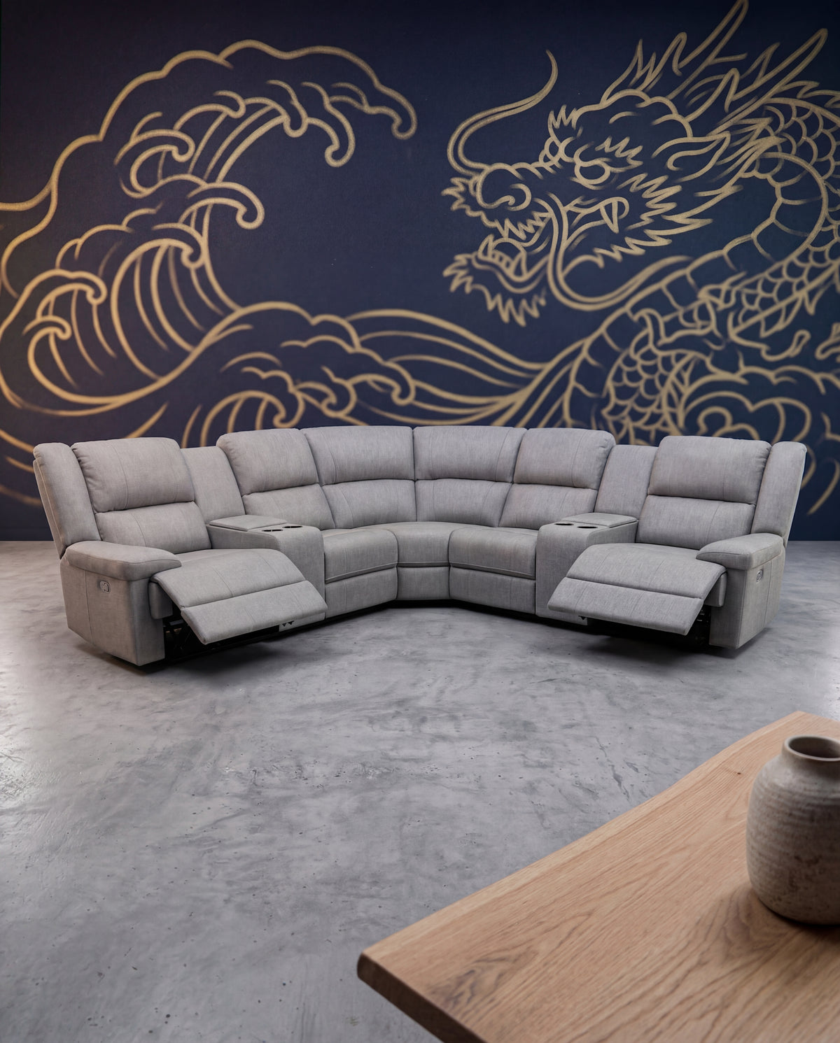 Peru Electric Recliner Corner Lounge