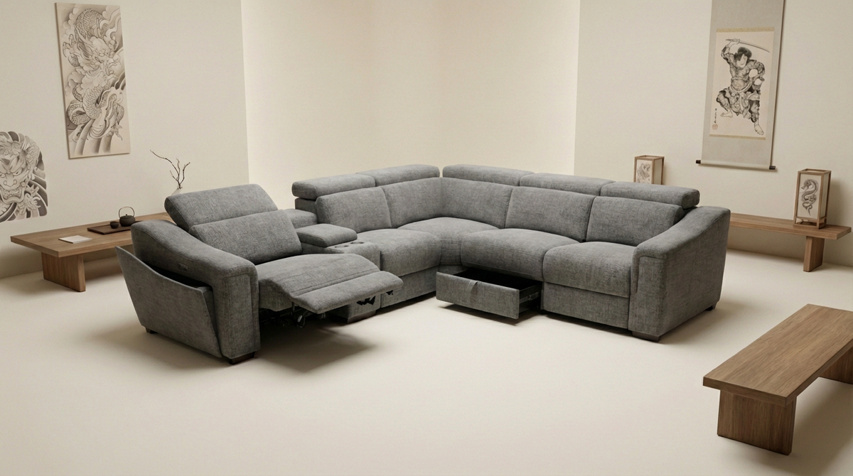 Lena Electric Recliner Corner Lounge