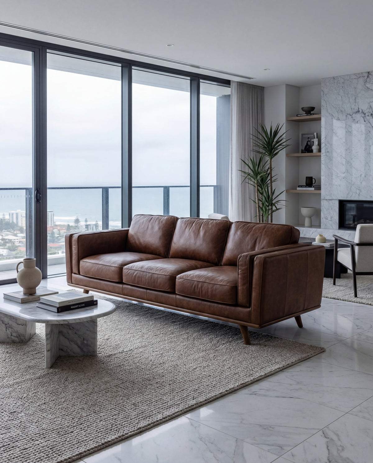 Monroe Leather Sofa