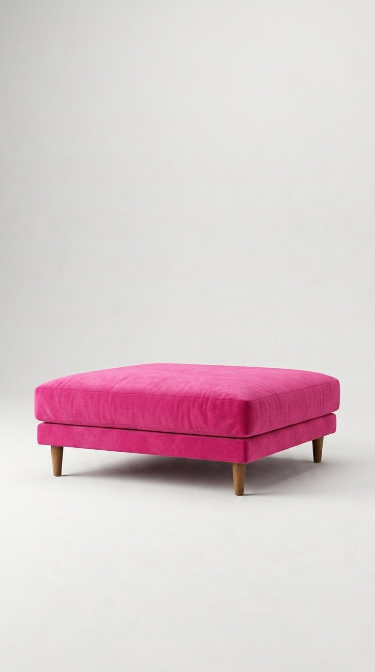 Meadow Ottoman Barbie Pink