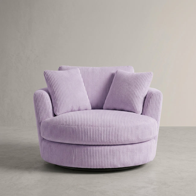 Cuddle Swivel Chair - Lilac Main Image