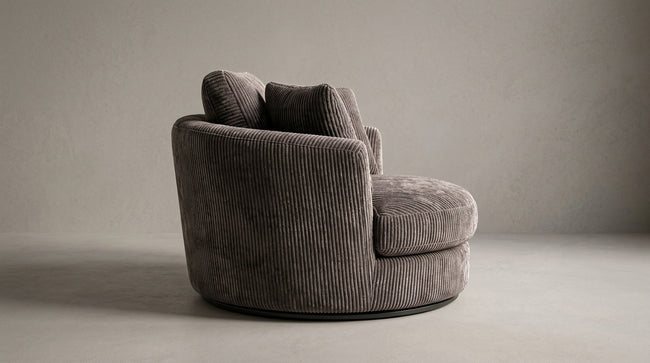 Cuddle Swivel Chair - Grey Main Image