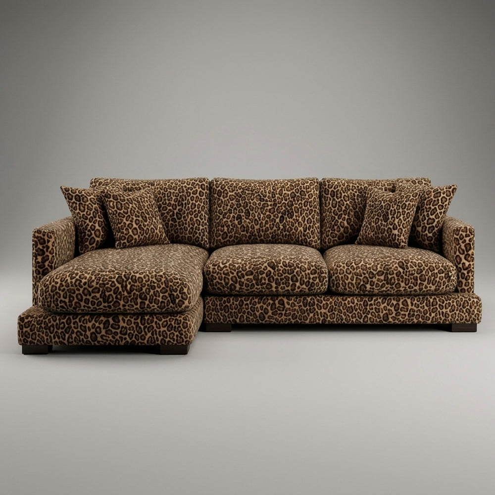 City Leopard Chaise Lounge