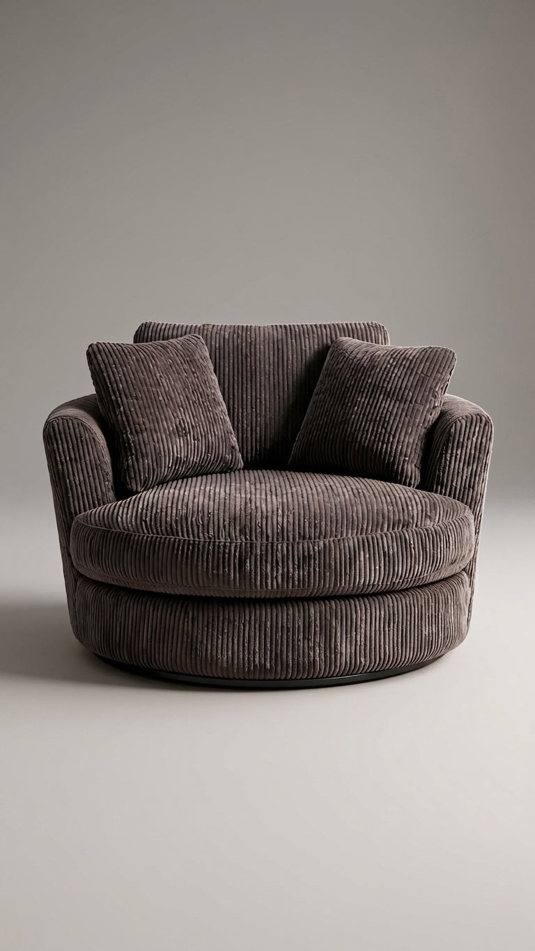 Cuddle Swivel Chair - Grey