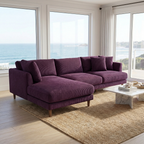 Meadow Chaise Lounge - Purple Haze Corduroy