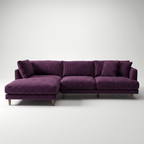 Meadow Chaise Lounge - Purple Haze Corduroy