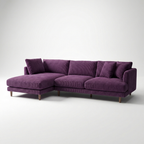 Meadow Chaise Lounge - Purple Haze Corduroy