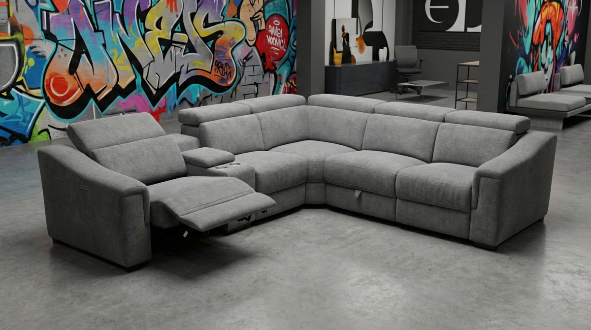 Lena Electric Recliner Corner Lounge — Lifestyle