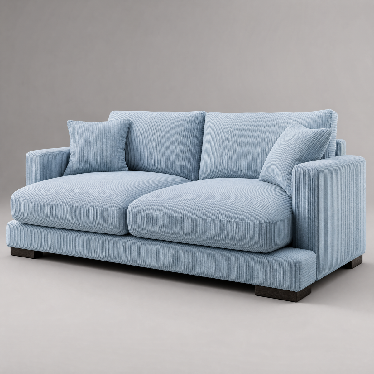 Cloud 2 Seater Baby Blue Corduroy
