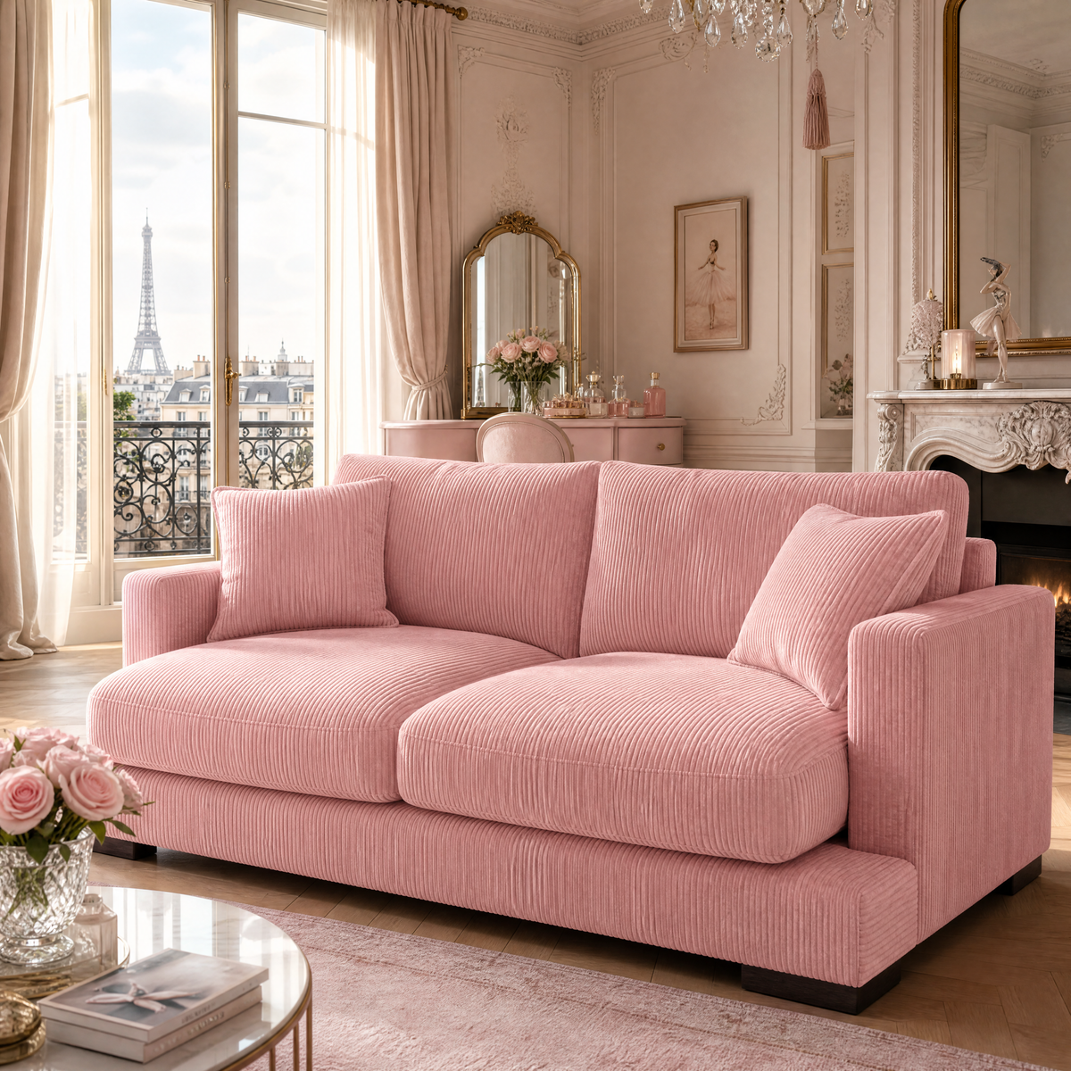 Cloud 2 Seater Baby Pink — Lifestyle