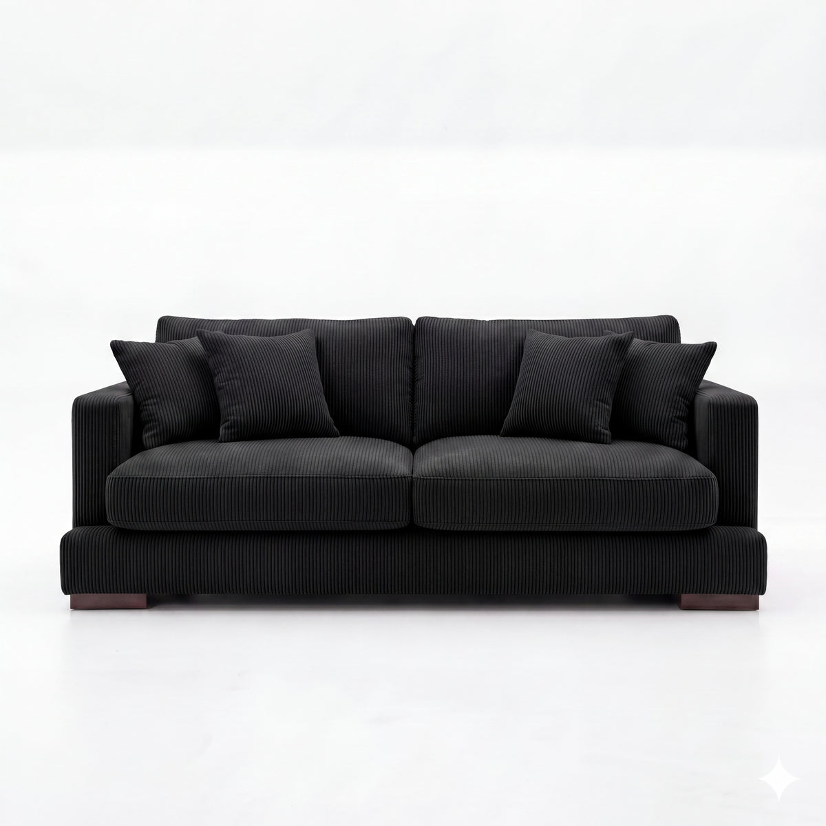 Cloud Sofa Bagira Black Corduroy