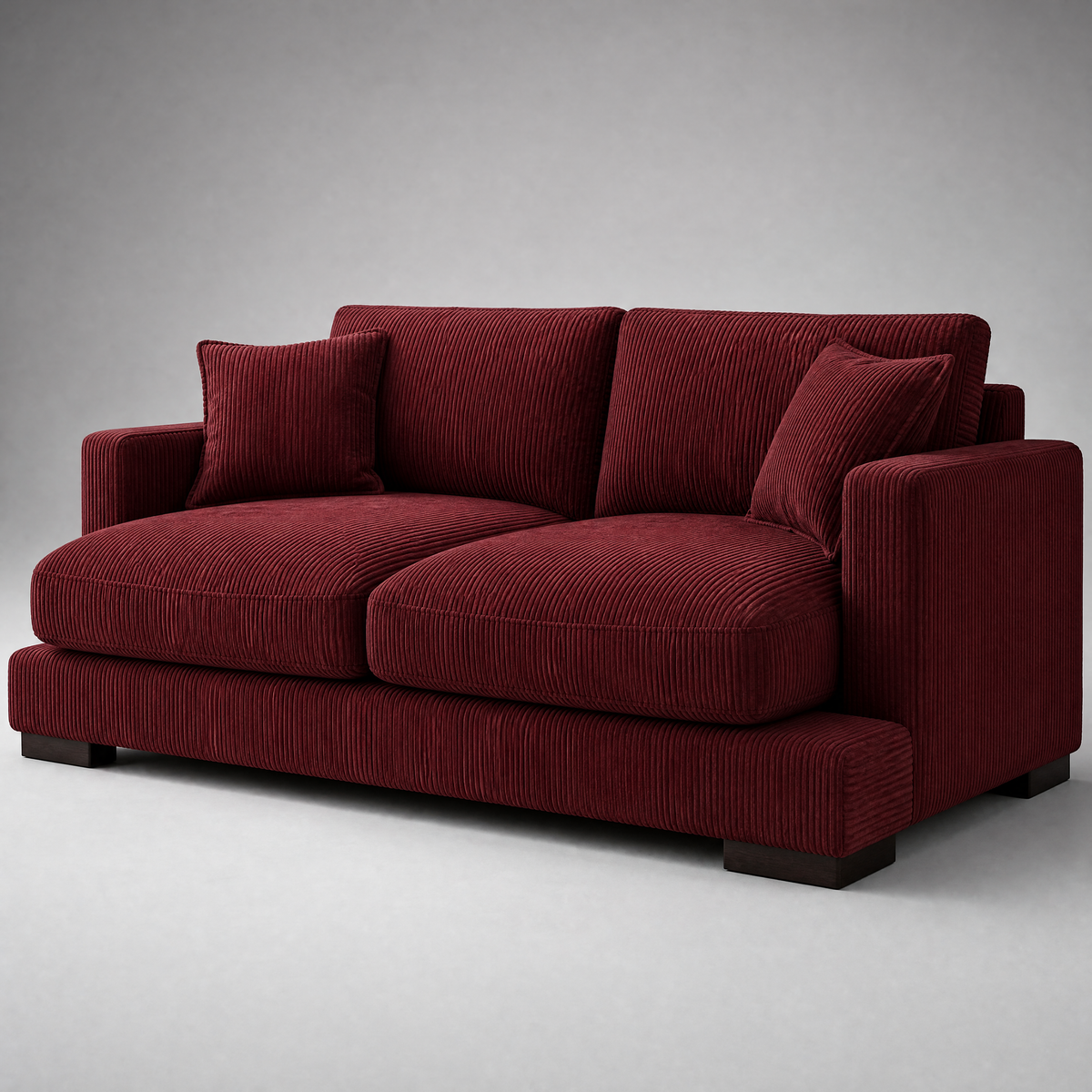 Cloud 2 Seater Burgundy Corduroy