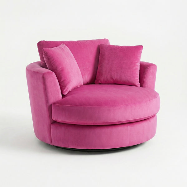Cuddle Swivel Chair - Barbie Pink