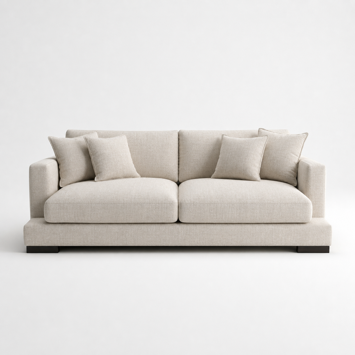 Cloud Sofa Light Bark - Front View