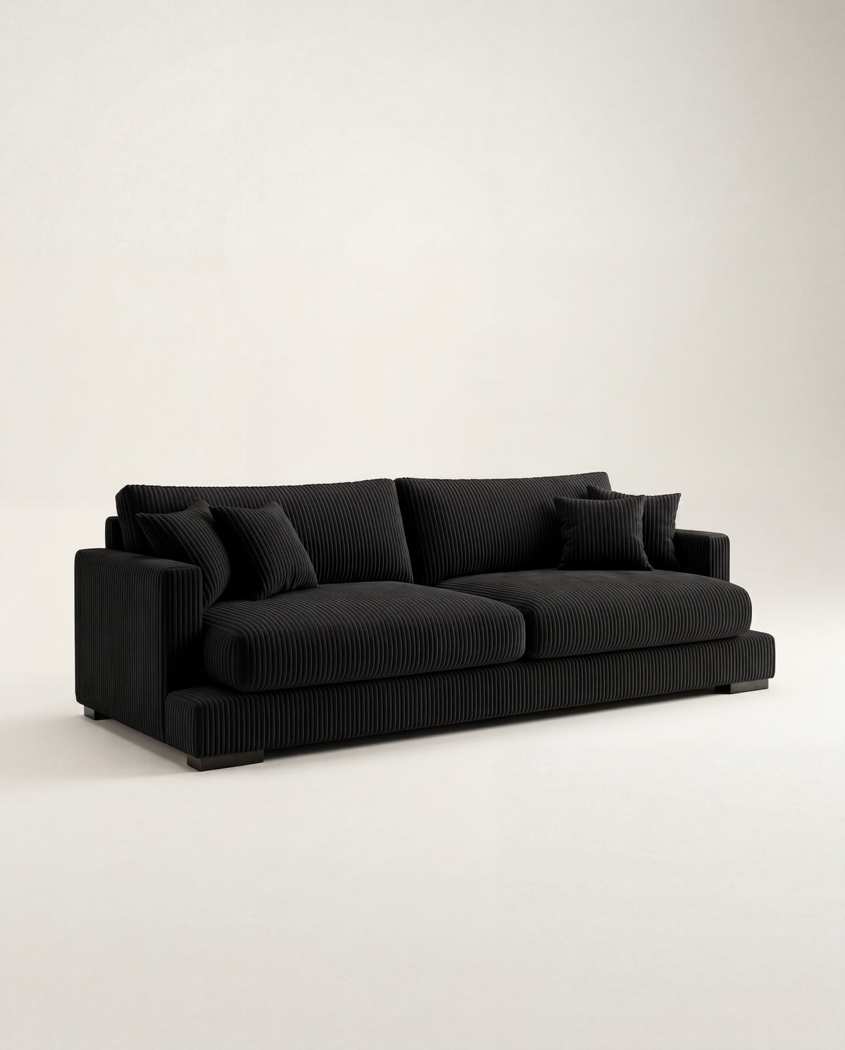 Cloud Sofa Bagira Black Corduroy