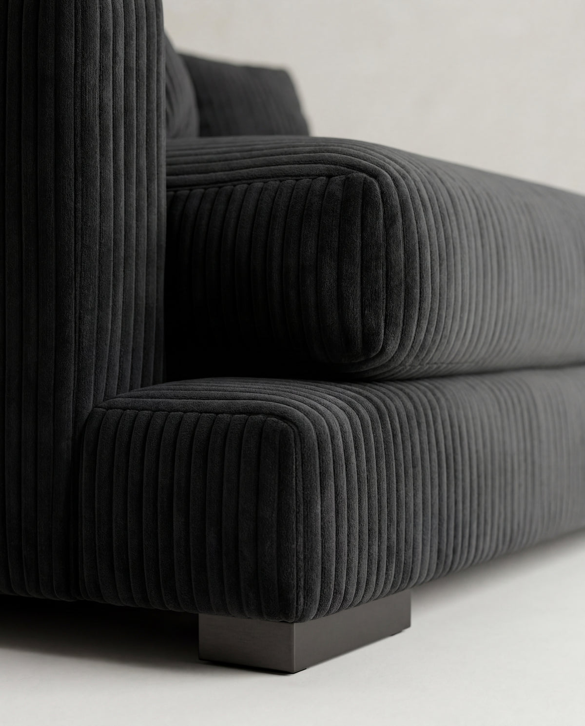 Cloud Sofa Bagira Black Corduroy