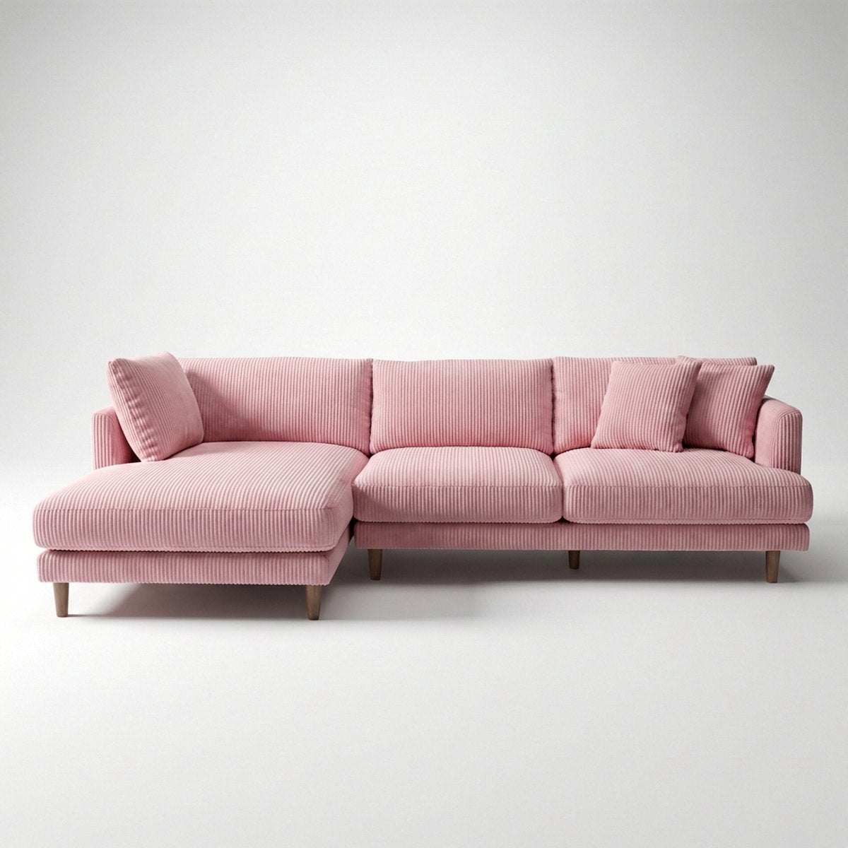 Meadow Chaise Lounge - Baby Pink Corduroy