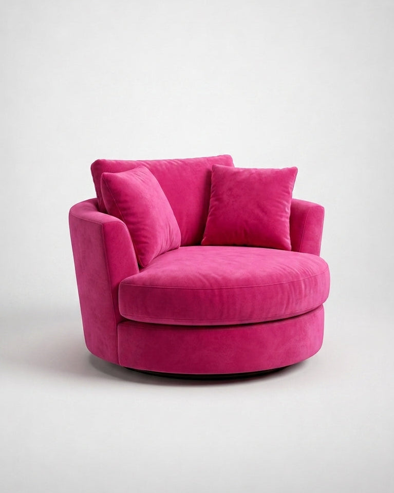 Cuddle Swivel Chair - Barbie Pink