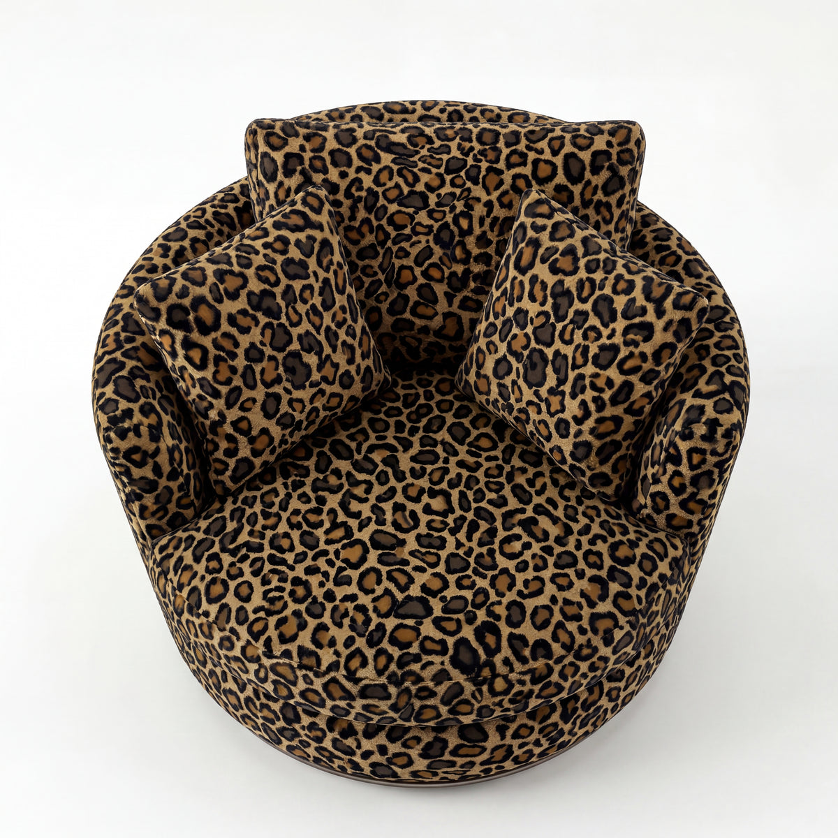 Cuddle Swivel Chair - Cow Print