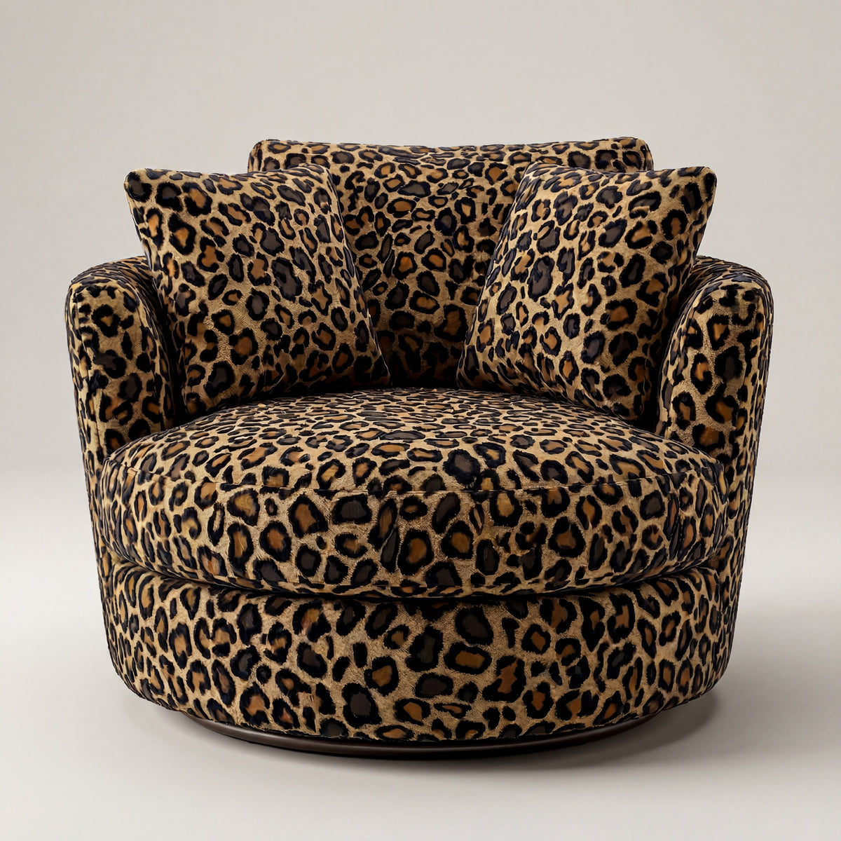 Cuddle Swivel Chair - Cow Print