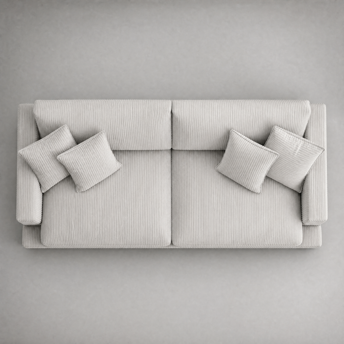 Cloud Sofa Grey Corduroy