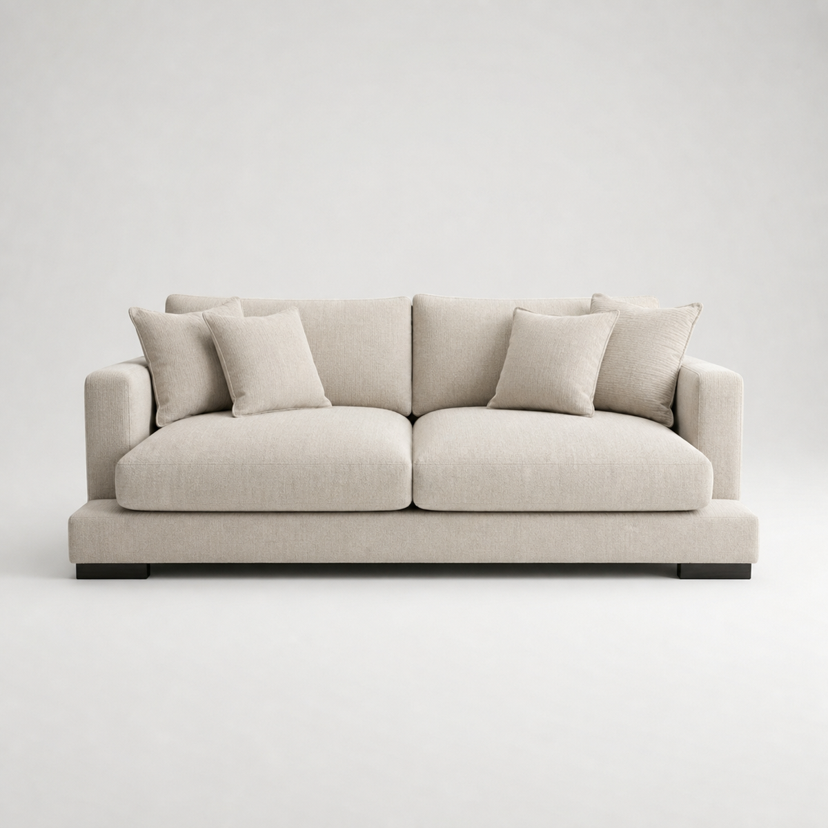 Cloud Sofa Light Bark - Front View