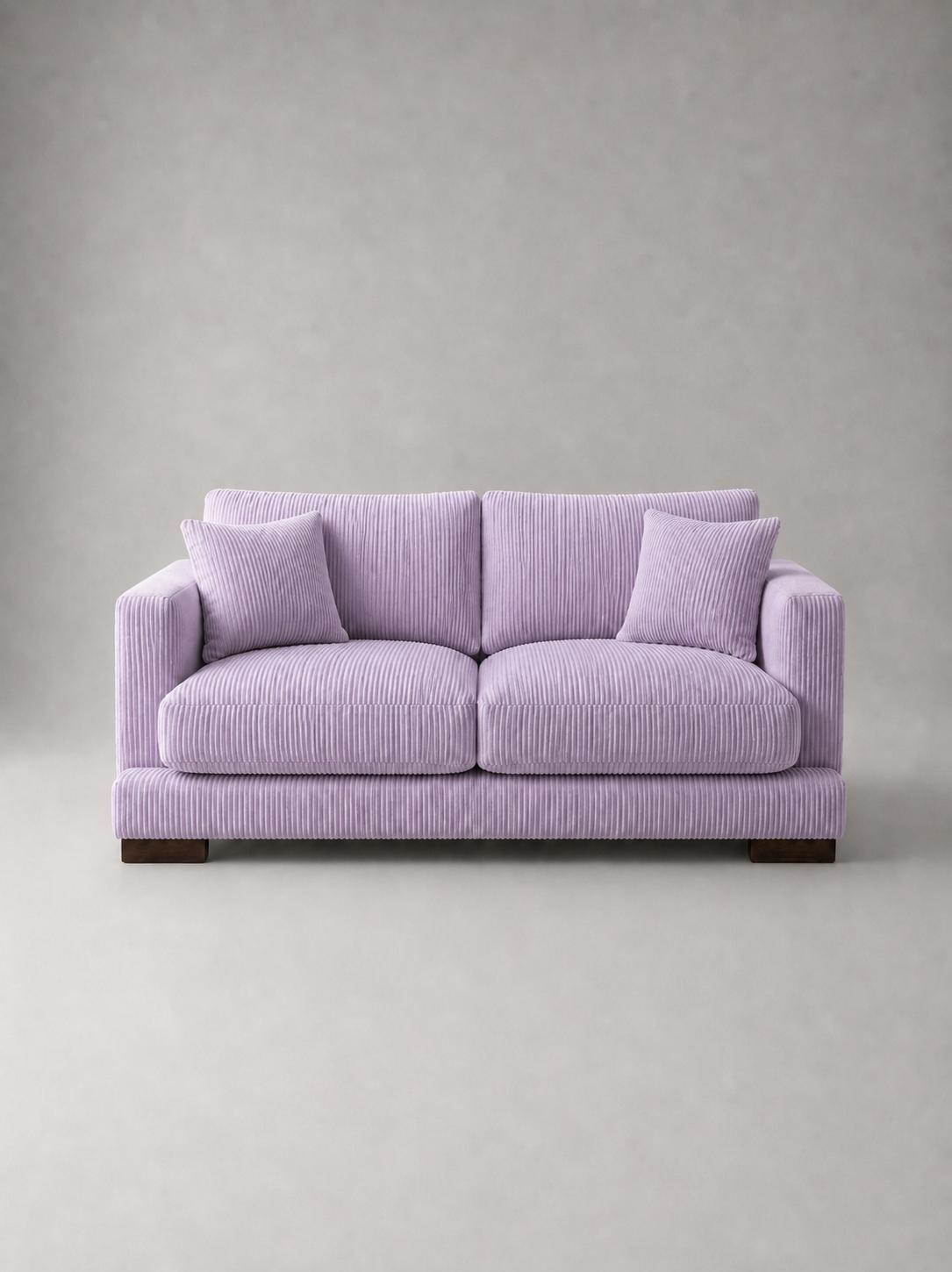 Cloud 2 Seater Sofa in Lilac Corduroy