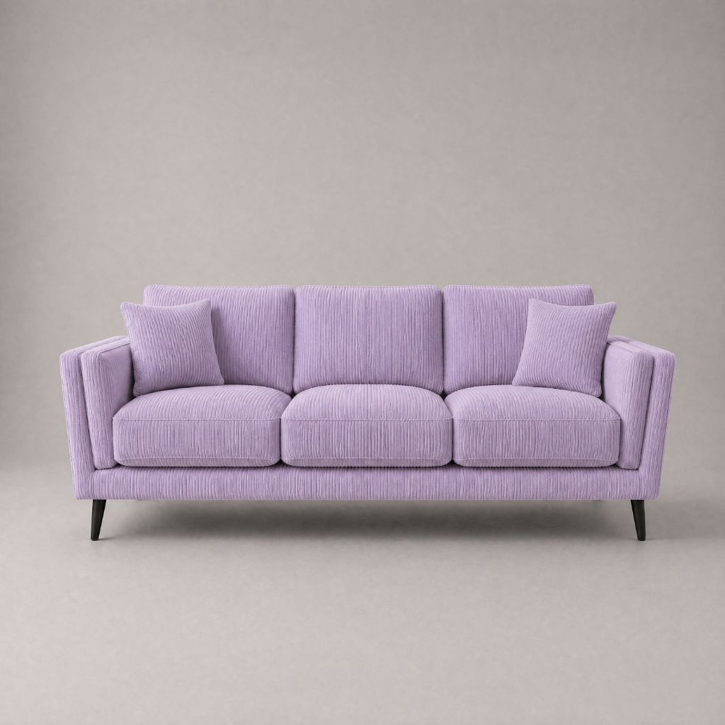 Monroe Sofa Lilac Corduroy - Front View
