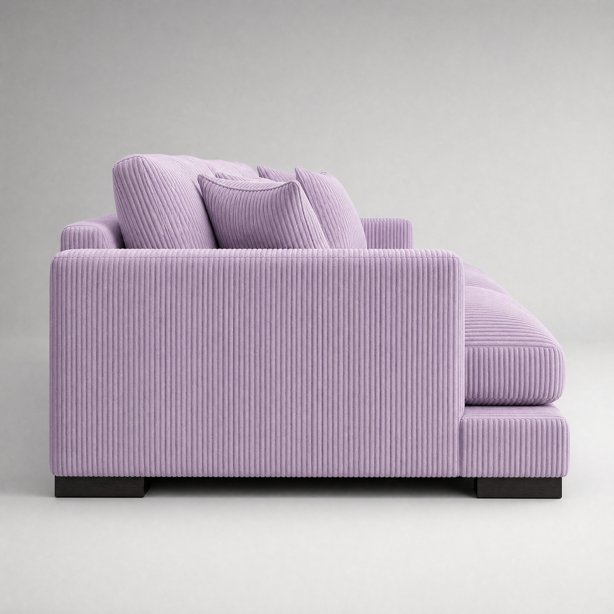 Cloud Sofa Lilac Corduroy - Side Profile View