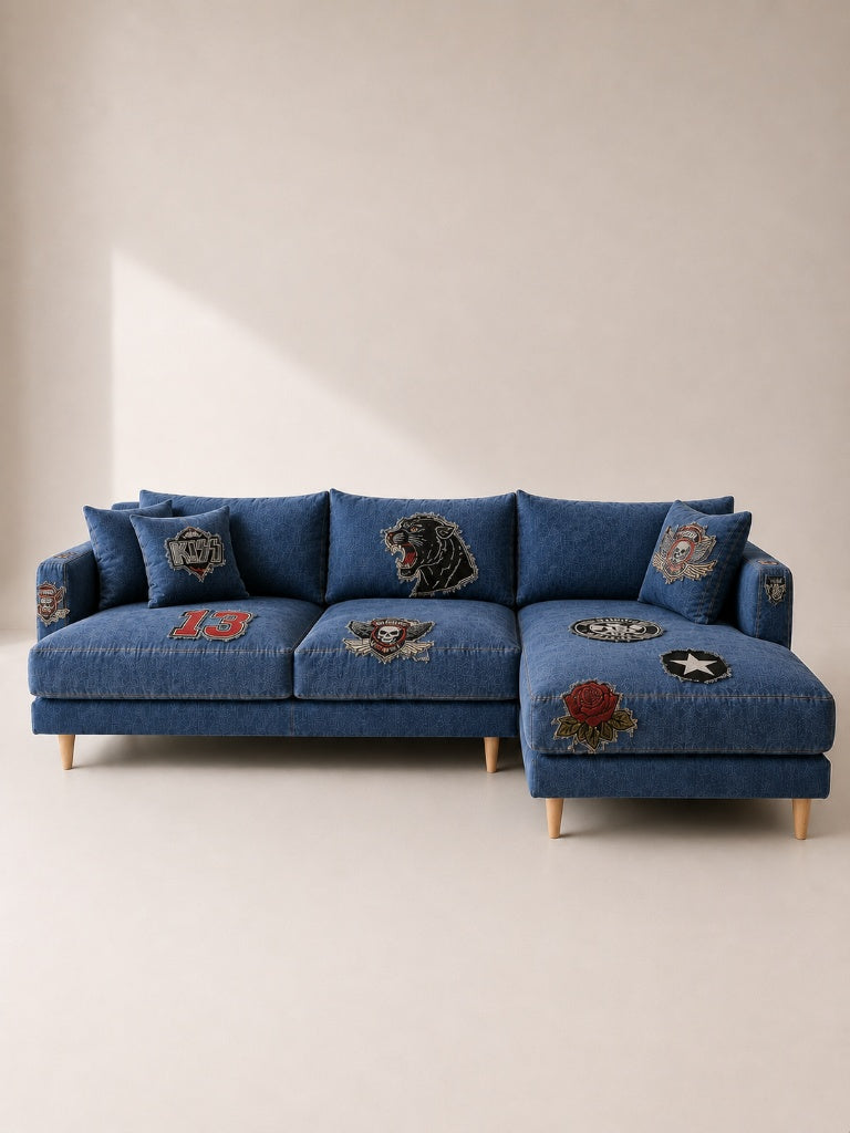Meadow Chaise Lounge - Denim