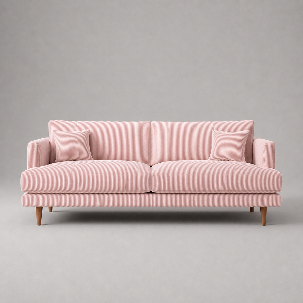 Meadow Sofa - Baby Pink Corduroy - View 10 | Vibe Sofas