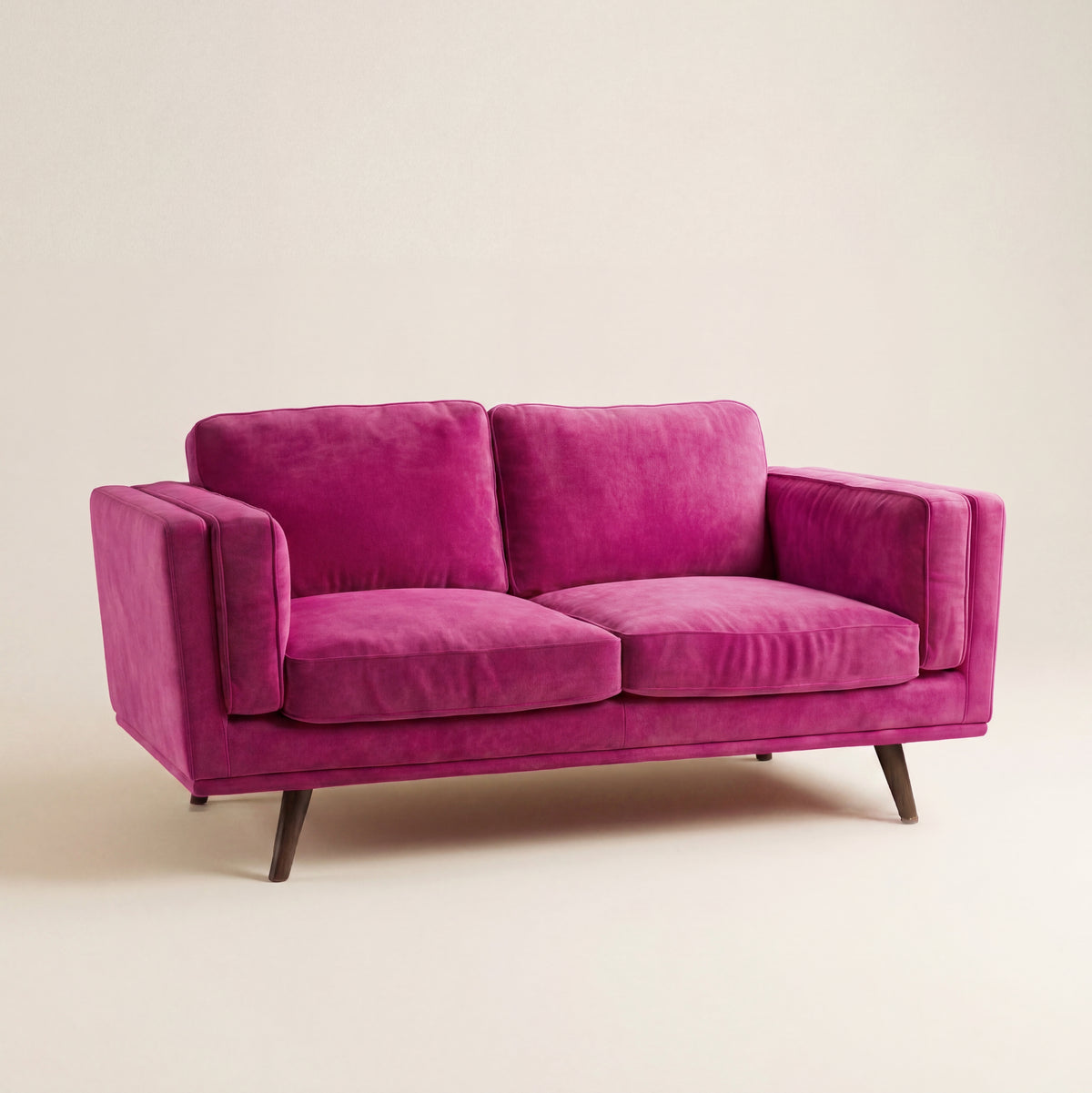 Monroe 2 Seater Sofa Barbie Pink - View 7 | Vibe Sofas Australia