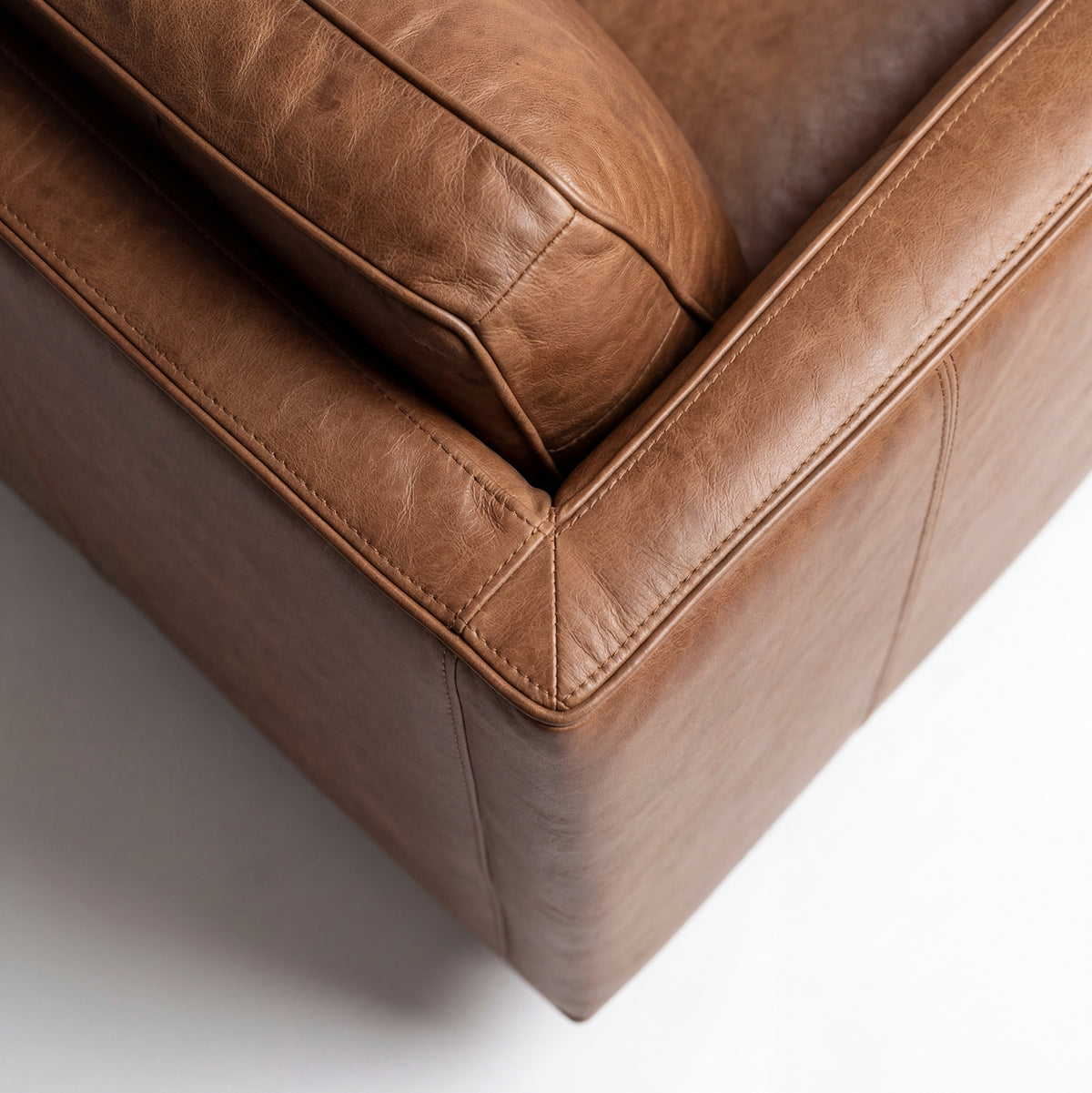 Monroe Leather 2 Seater Sofa - View 6 | Vibe Sofas Australia