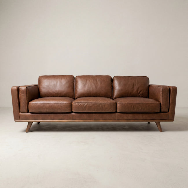 Monroe Leather Sofa Main Image