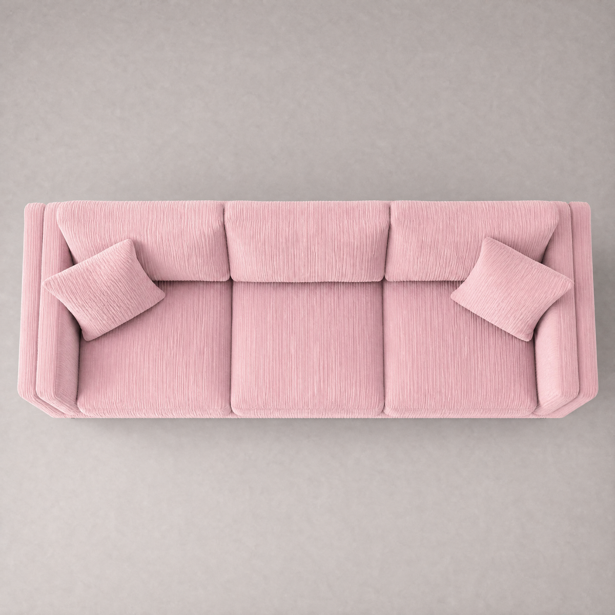Monroe Sofa - Baby Pink Corduroy - Birds Eye