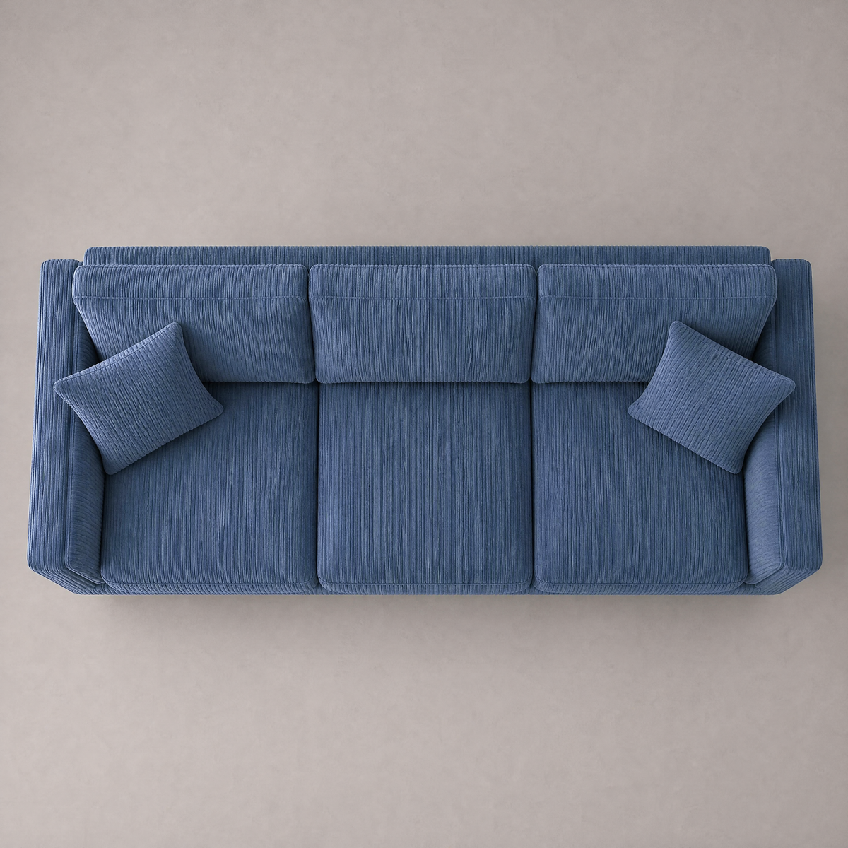 Monroe Sofa - Denim Blue Corduroy - Birds Eye