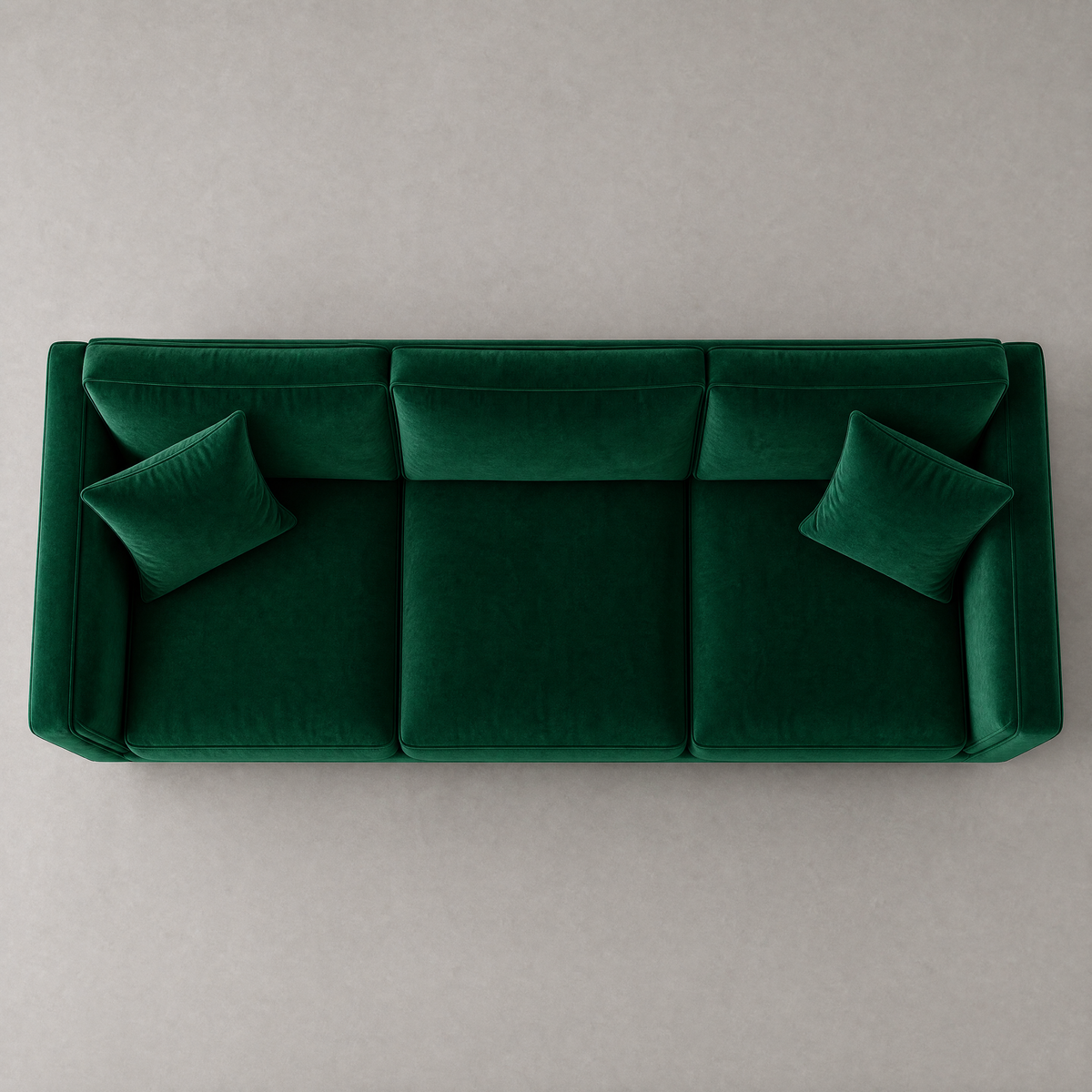 Monroe Sofa - Green Velvet - Birds Eye