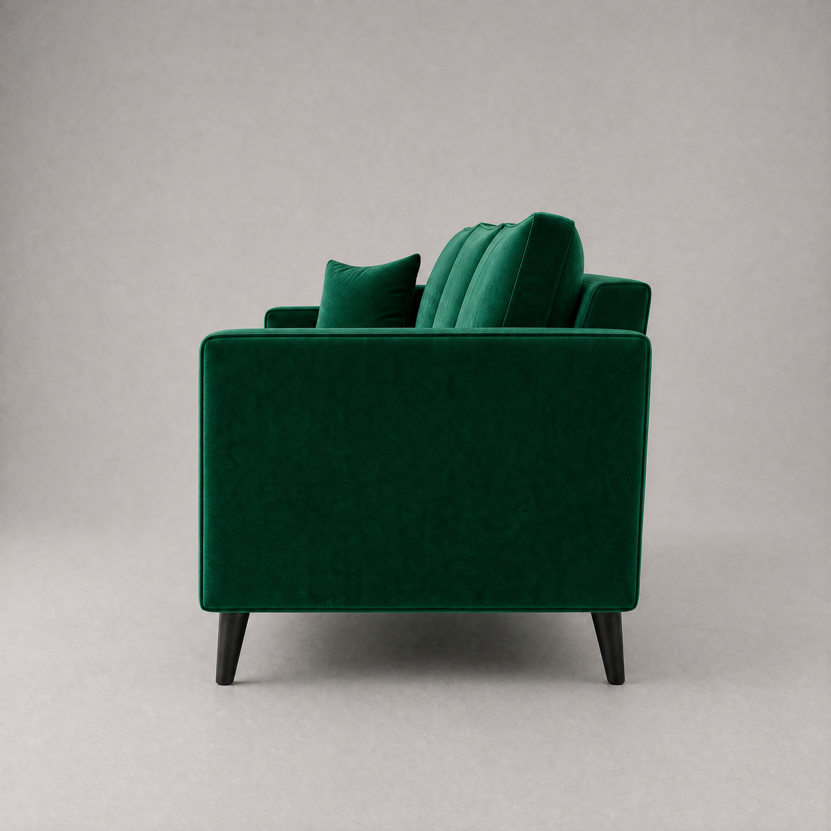 Monroe Sofa - Green Velvet - Side Profile