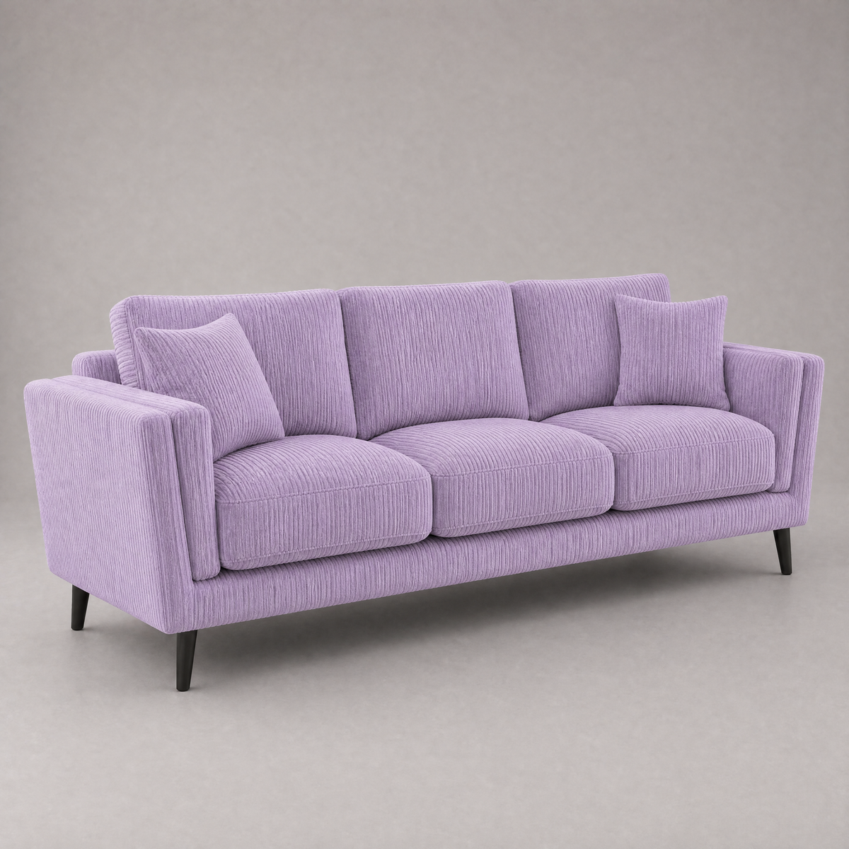 Monroe Sofa - Lilac Corduroy - Side Angle
