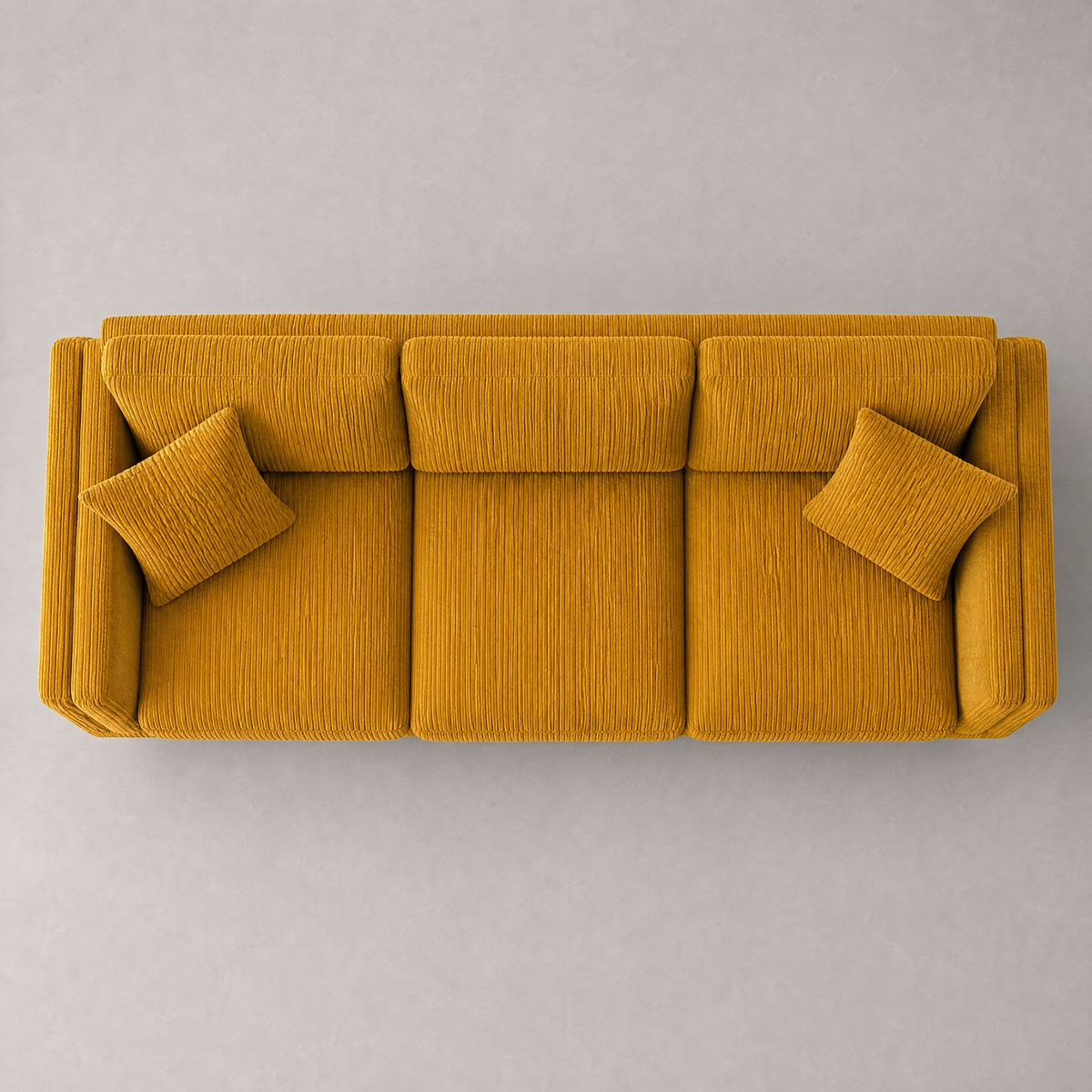 Monroe Sofa - Mustard Corduroy - Birds Eye