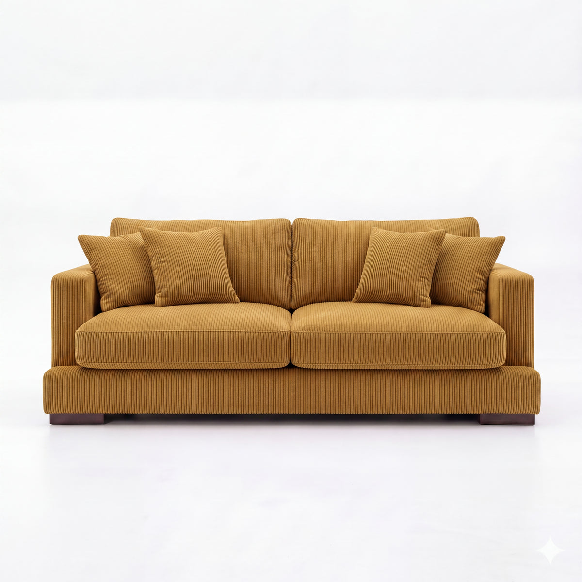 Cloud 2 Seater Mustard Corduroy — Lifestyle