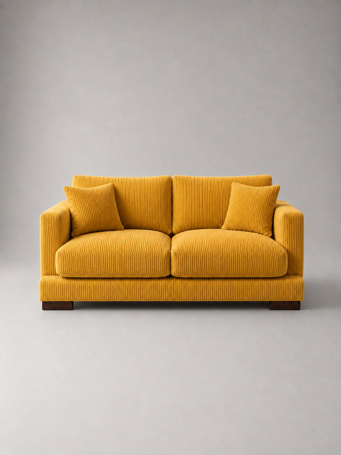 Cloud 2 Seater Sofa in Mustard Corduroy