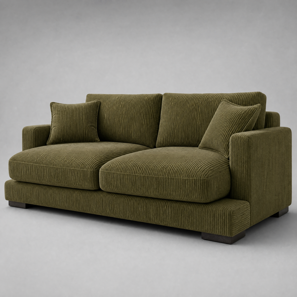 Cloud 2 Seater Olive Green Corduroy