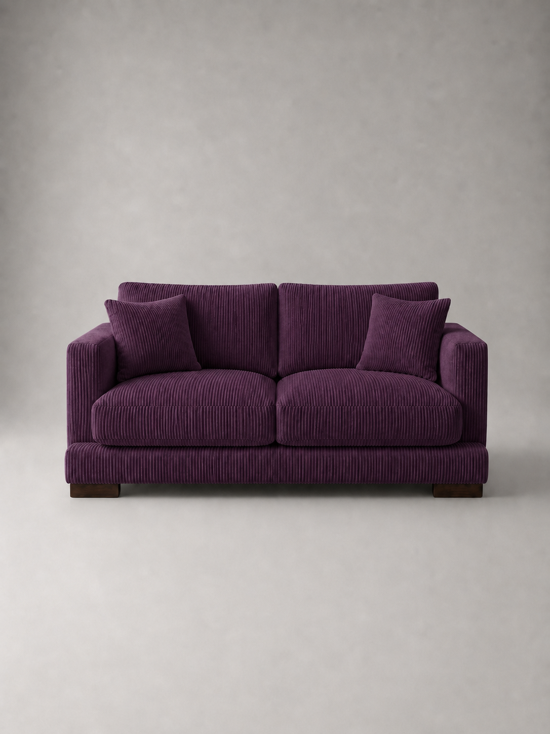 Cloud 2 Seater Sofa in Purple Corduroy