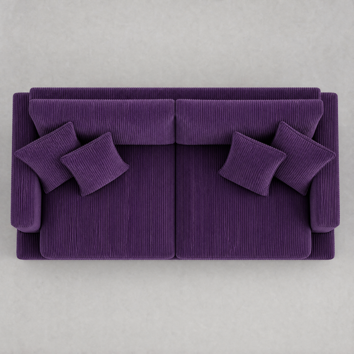 Cloud Sofa Purple Corduroy