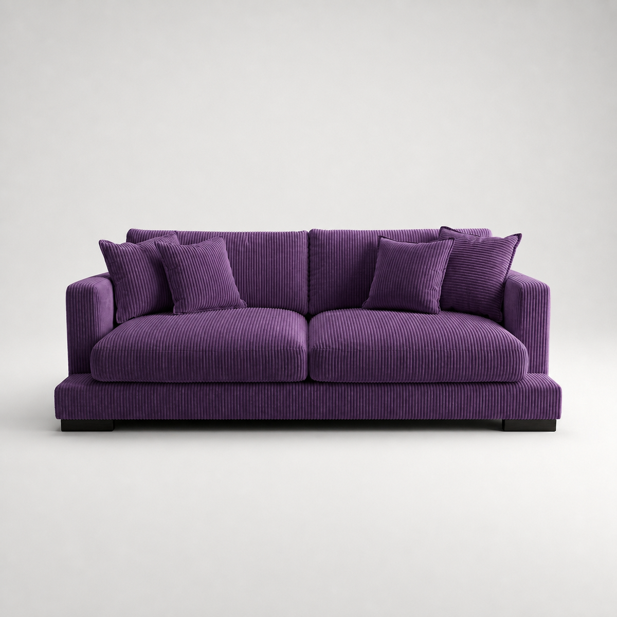 Cloud Sofa Purple Corduroy